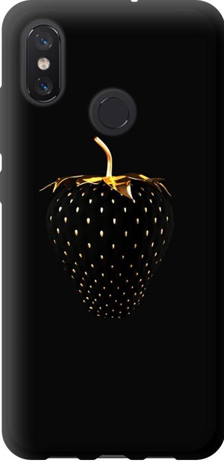 Чехол на Xiaomi Mi8 Черная клубника (3585b-1499-42517)
