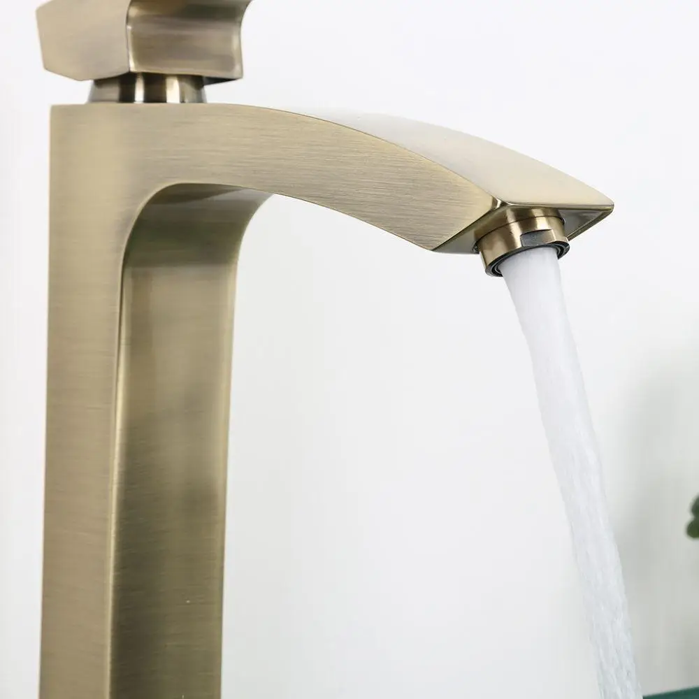 Смеситель для умывальника высокий Gappo G1007-42 Бронзовый (1046083) - фото 3 Смеситель для умывальника высокий Gappo G1007-42 Бронзовый (1046083) - фото 3