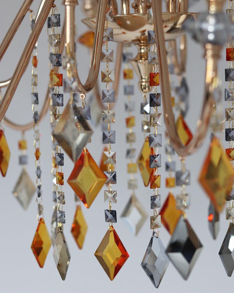 Люстра Edlin PL2416-12 Vanessa E14 12x12W IP20 Золотий (32205342) - фото 6 Люстра Edlin PL2416-12 Vanessa E14 12x12W IP20 Золотий (32205342) - фото 6