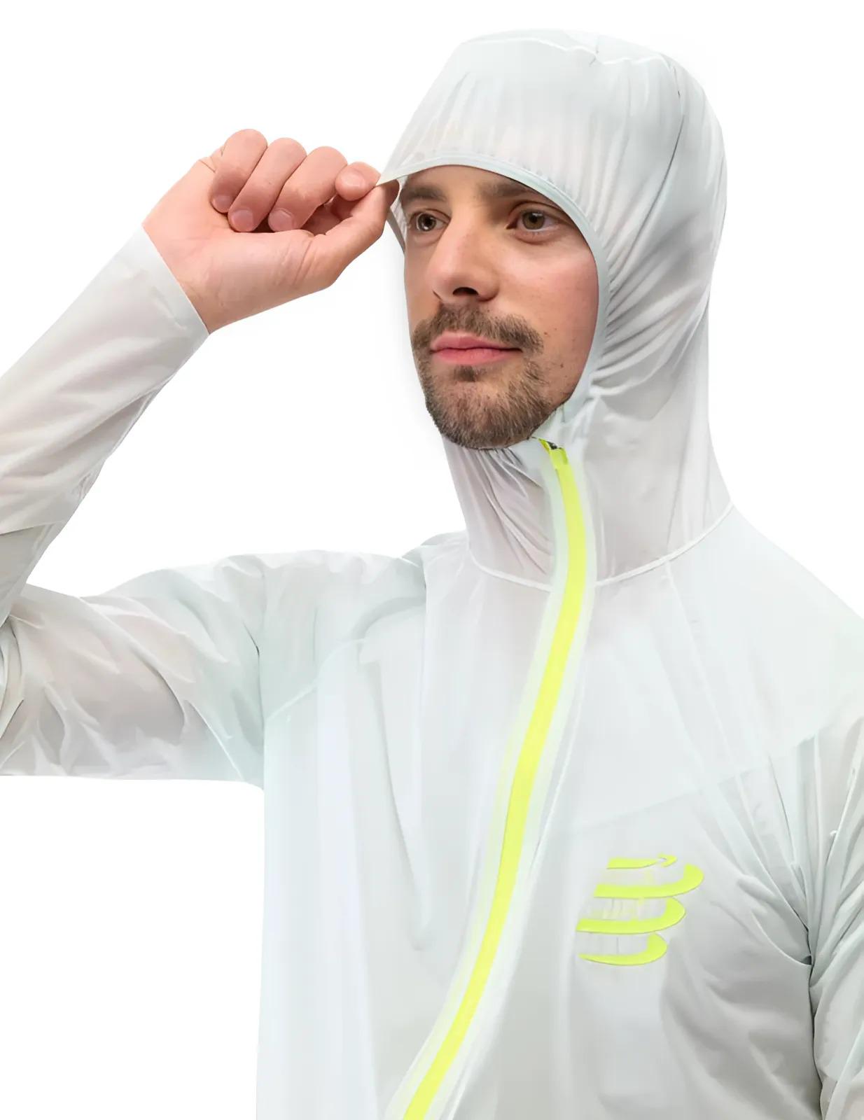 Куртка чоловіча з капюшоном Compressport Hurricane Waterproof 10/10 Jacket S Ice Flow (AM00009B5104S) - фото 6