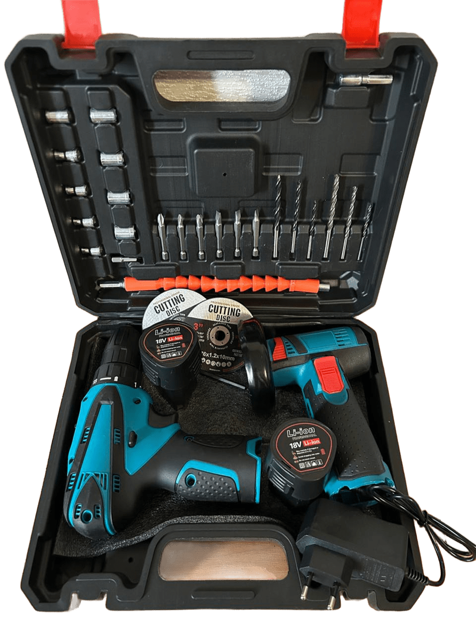 Набір шуруповерт і болгарка міні 2 акб 18V (SHB18V)