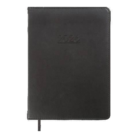 Щоденник датований Buromax Prime 2026 A5 Чорний (BM.2196-01)