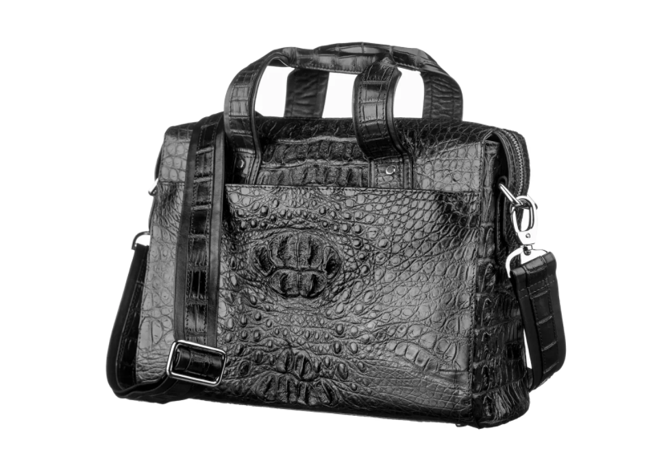 Сумка для документов Crocodile leather 18022 натуральная кожа Черный