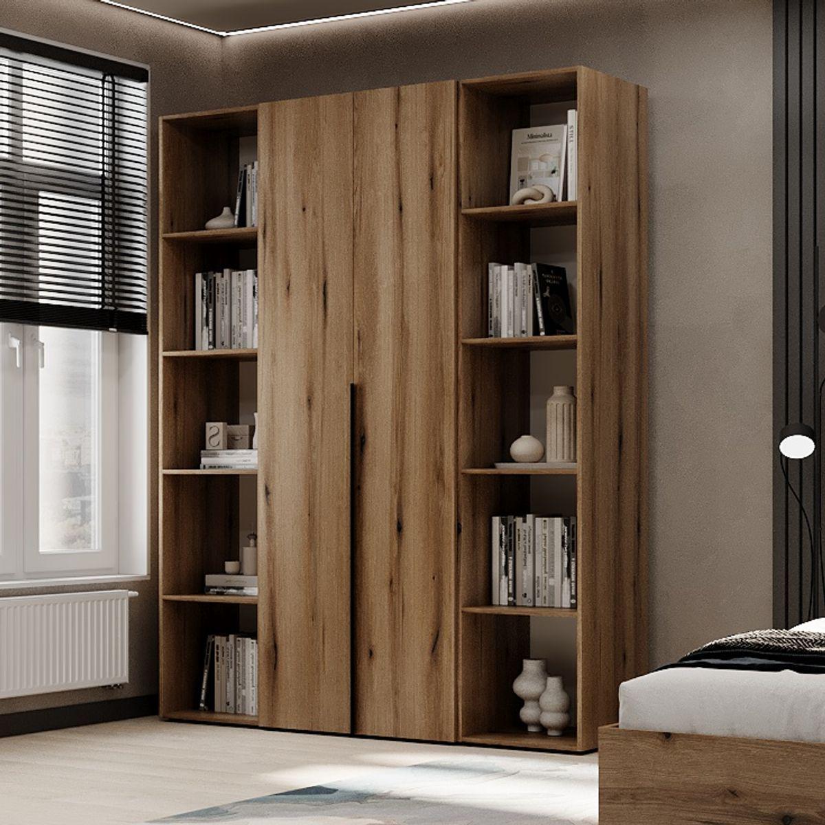 Шкаф распашный комбинированный №15 ART IN HEAD Light 1600x500x2200 мм Дуб Эвок (LTK01510000000)