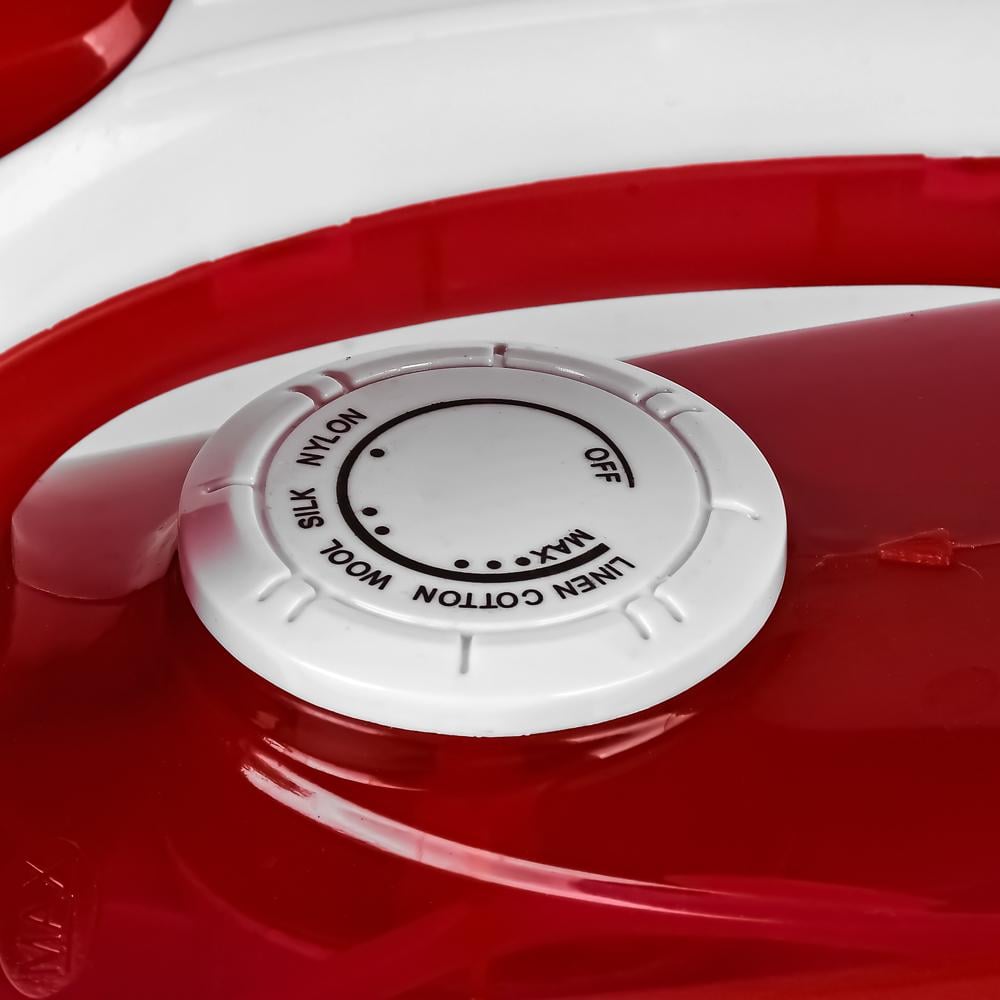 Утюг с антипригарной подошвой ROYALMASTER РМ-555 Белый с красным (R98022) - фото 3 Утюг с антипригарной подошвой ROYALMASTER РМ-555 Белый с красным (R98022) - фото 3