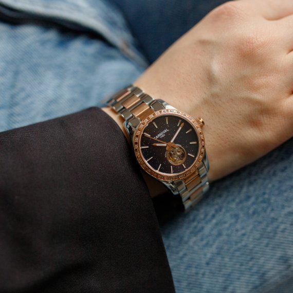 Часы наручные механические женские Carnival Lady Elite крепким с сапфировым стеклом и фирменной двухуровневой застежкой (107-96-8703) - фото 10 Часы наручные механические женские Carnival Lady Elite крепким с сапфировым стеклом и фирменной двухуровневой застежкой (107-96-8703) - фото 10