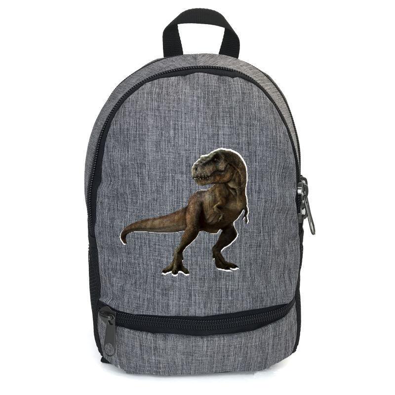 Школьный рюкзак Cappuccino Toys Jurassic World-001 с принтом Парк Юрского периода 12,5 л Серый (1391165814)