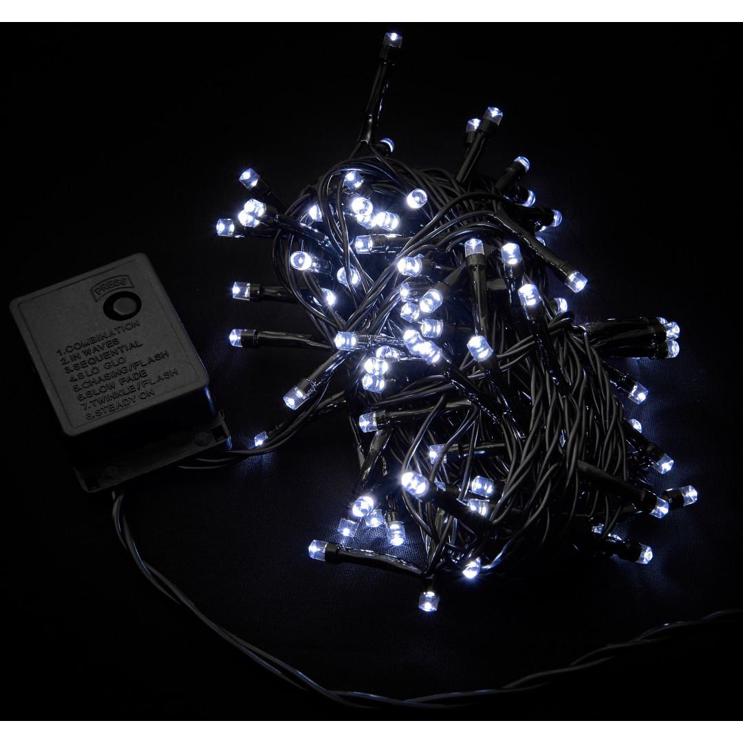 Гирлянда внутренняя RD-7131 200 LED 18 м Черный/Белый