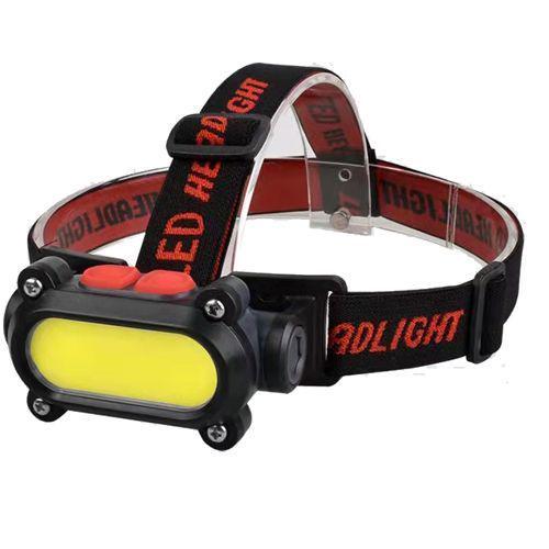 Ліхтарик налобний Bailong BL-209-COB Білий/Червоний