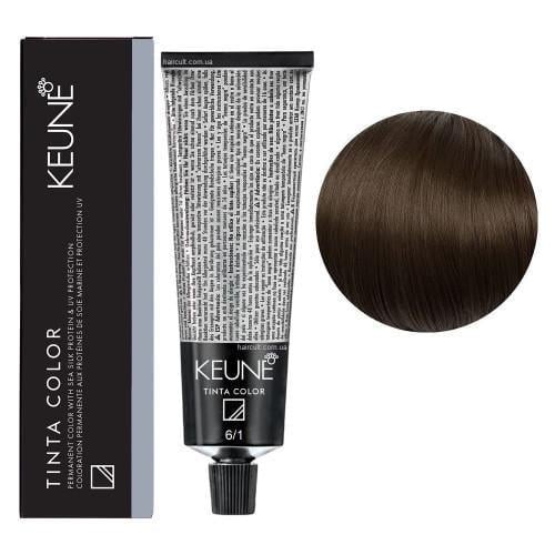Краска для волос стойкая Keune Tinta Color 6.1 Dark Ash Blonde 60 мл