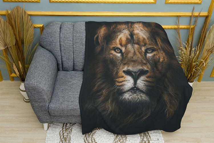 Плед Proud Lion плюш двухслойный 135х150 см (113988-2)