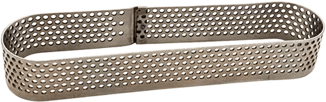 Форма для эклеров и пирожных Bramar перфорированная овальная 130х30 мм (Н20)