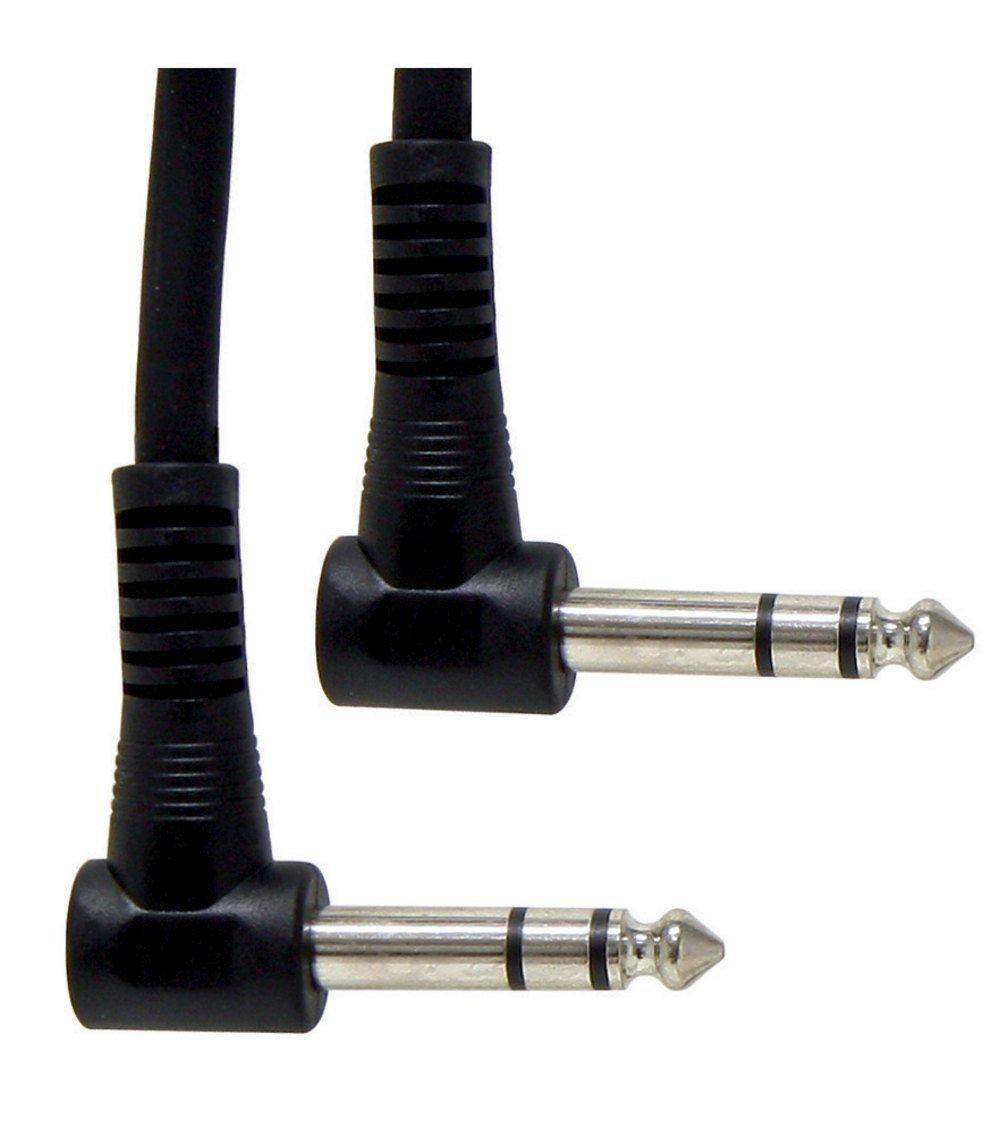 Патч-кабель GEWA Basic Line Stereo Angled Jack 6,3 мм/Stereo Jack 6,3 мм 0,6 м 6 шт. (G-190375)