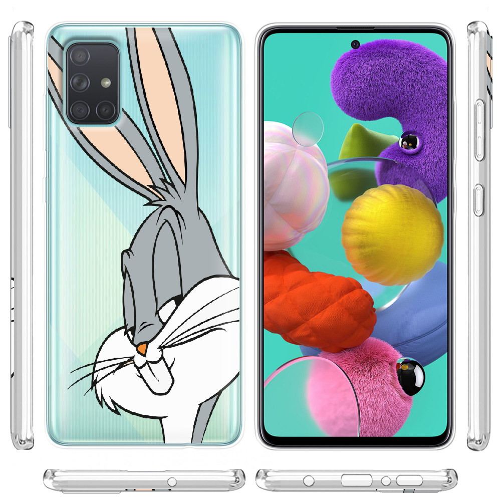 Чохол BoxFace Samsung A715 Galaxy A71 Lucky Rabbit Прозорий силікон (38850-bk81-38850) - фото 3