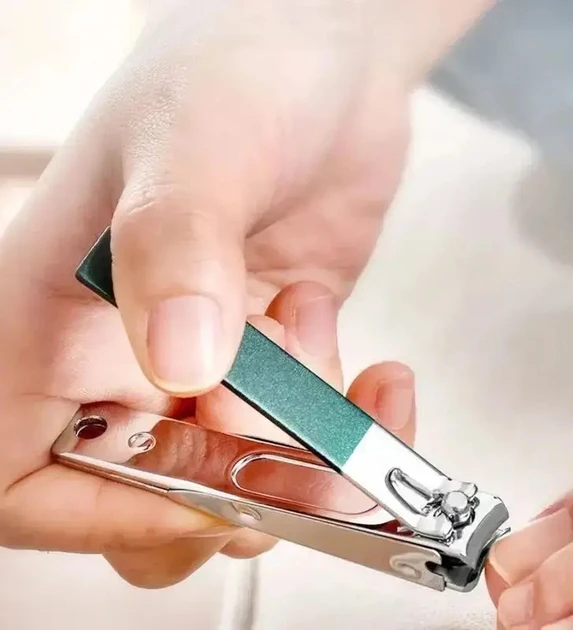 Набір манікюрний для догляду за нігтями з нержавіючої сталі Зелений (2549772348) - фото 3