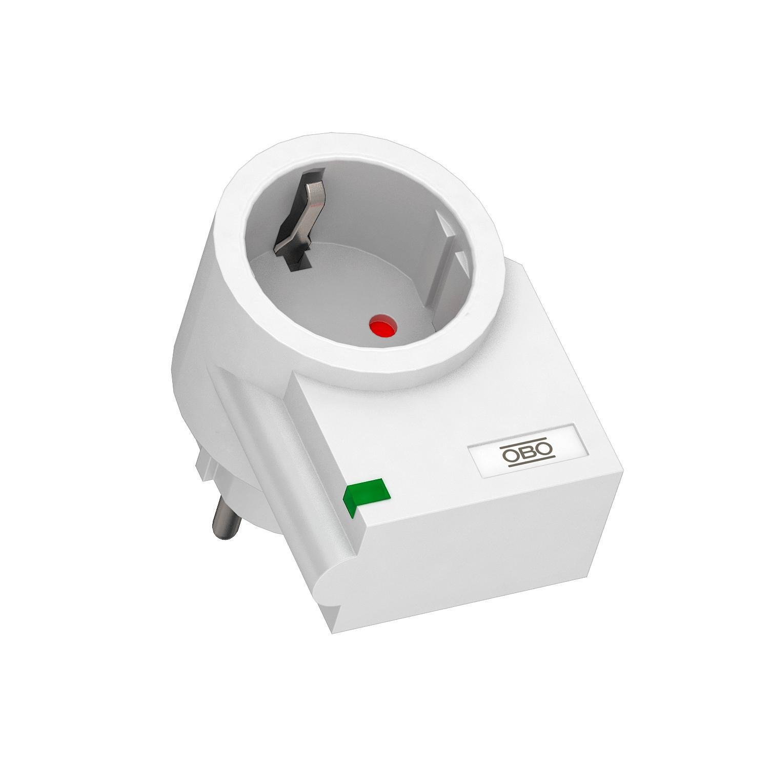 Ограничитель перенапряжения OBO bettermann FC-D 1P+N/PE 3кА 230 В класc 3 D в розетку (5092800)