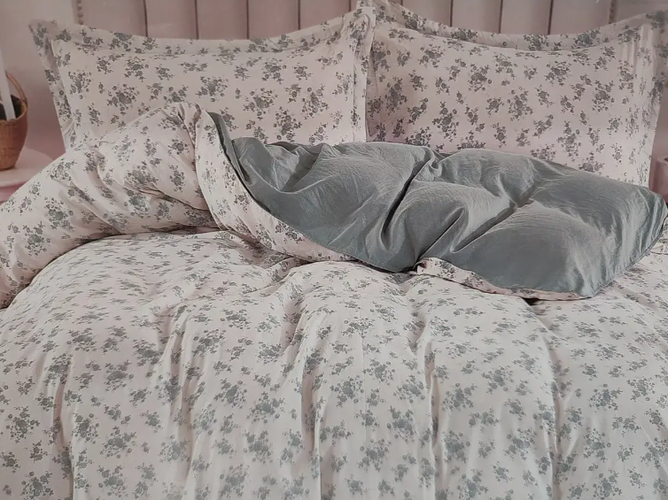 Комплект постельного белья сатин Laura-Grand 24 цветочный принт евро (2917483988)