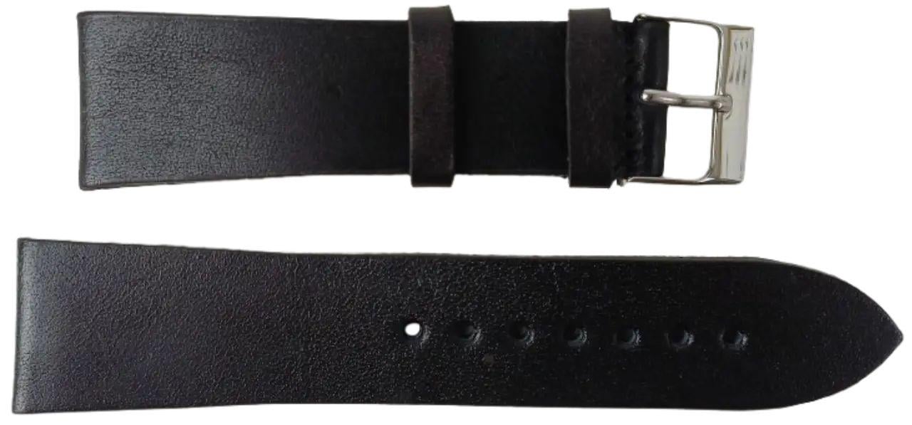 Ремінець для годинника Mykhail Ikhtyar шкіряний 22 мм Чорний (S22-629S Black) Ремінець для годинника Mykhail Ikhtyar шкіряний 22 мм Чорний (S22-629S Black)