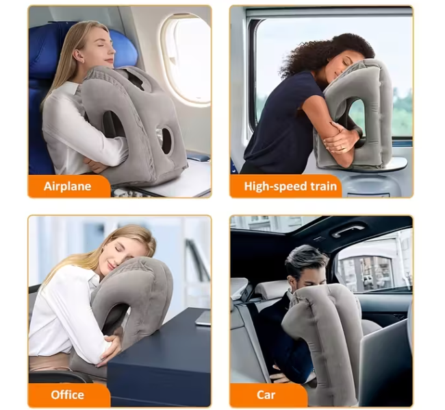 Подушка надувна в дорогу для шиї з ергономічною підтримкою (1415) - фото 8 Подушка надувна в дорогу для шиї з ергономічною підтримкою (1415) - фото 8