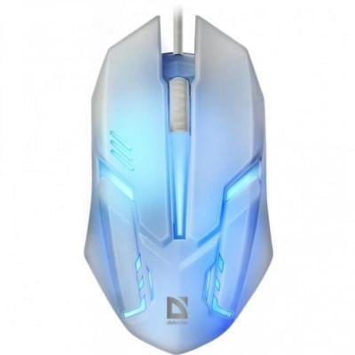 Компьютерная мышка Defender Cyber MB-560L7 Color RGB 4 кнопки 1200 dpi Белый (36261142)