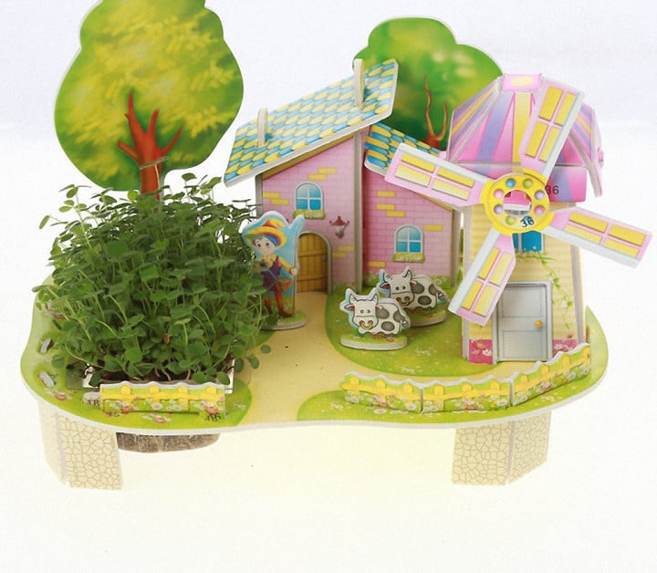 3D Пазл Mini Zilipoo В гостях у мельника с живым растением (M-002) 3D Пазл Mini Zilipoo В гостях у мельника с живым растением (M-002)