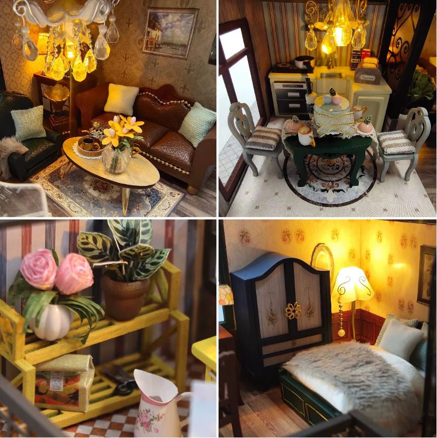 Конструктор мініатюрний DIY House Будинок з антикваріатом румбокс 25x17x24 см (2104618652) - фото 11 Конструктор мініатюрний DIY House Будинок з антикваріатом румбокс 25x17x24 см (2104618652) - фото 11