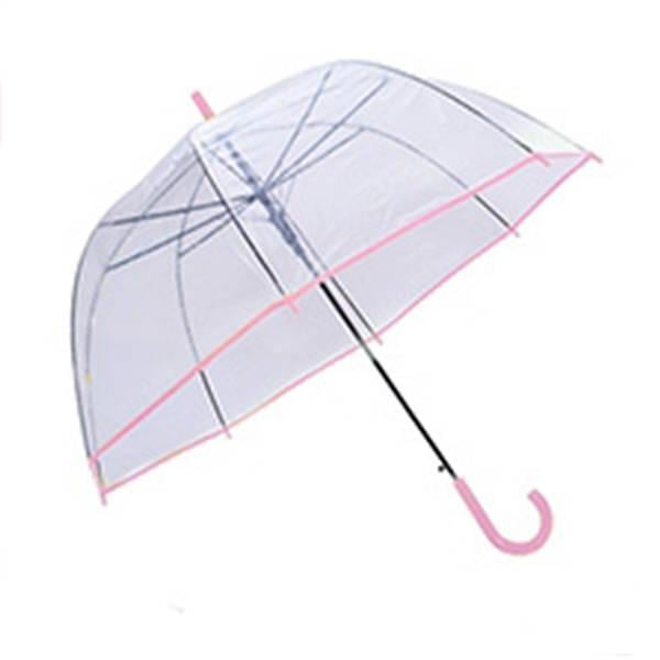 Зонт Stenson R25584 d 90 см Transparent/Pink (20800061)