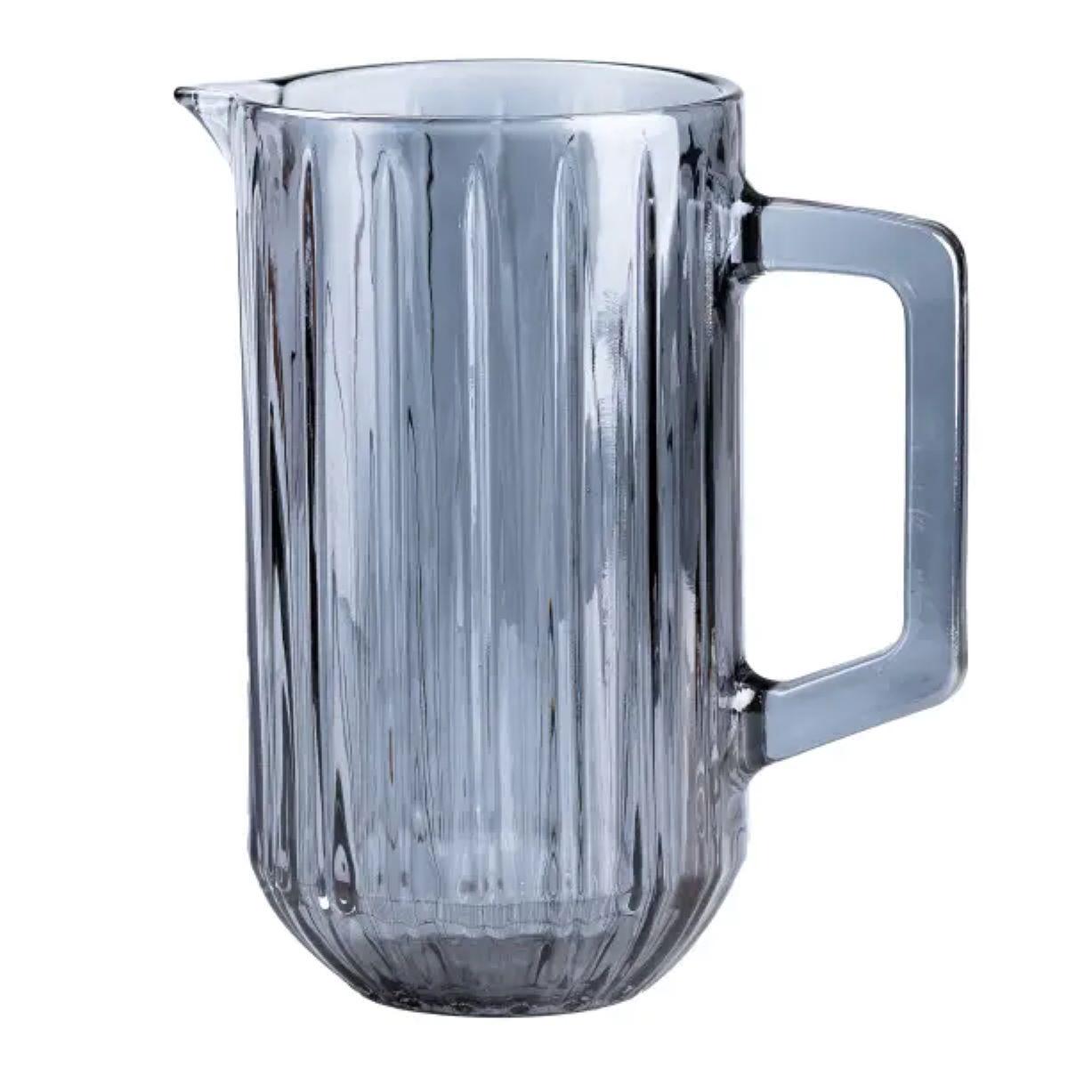 Кувшин для напитков стеклянный 1,2 л Серый (4157) - фото 3 Кувшин для напитков стеклянный 1,2 л Серый (4157) - фото 3