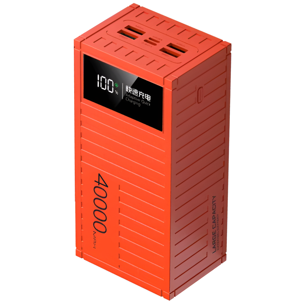 Повербанк Andowl Q-CD4000 40000 mAh быстрая зарядка QC3.0 PD30W Красный (0c3fc02a)