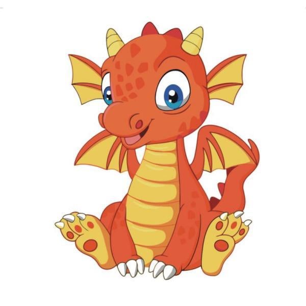 Картина по номерам Strateg Животные Дракончик 30х30 см в термопакете (ES016-mt)