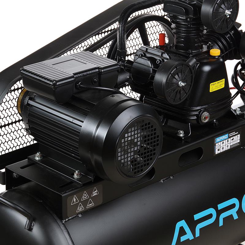 Компрессор трехцилиндровый Apro ременный OFBD-100X 8 Бар 3,0 кВт 530 л/мин 100 л 2 крана/масло 0,8 л (850184) - фото 5