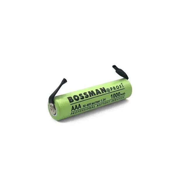 Аккумулятор технический Bossman Profi Ni-Mh 1.2V 1000 mAh AAA с контактами под пайку (BSM-AAA1000U)