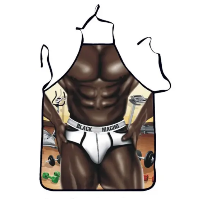 Фартук с приколом Негр в трусах 73х57 см Коричневый (49943) - фото 1 Фартук с приколом Негр в трусах 73х57 см Коричневый (49943) - фото 1