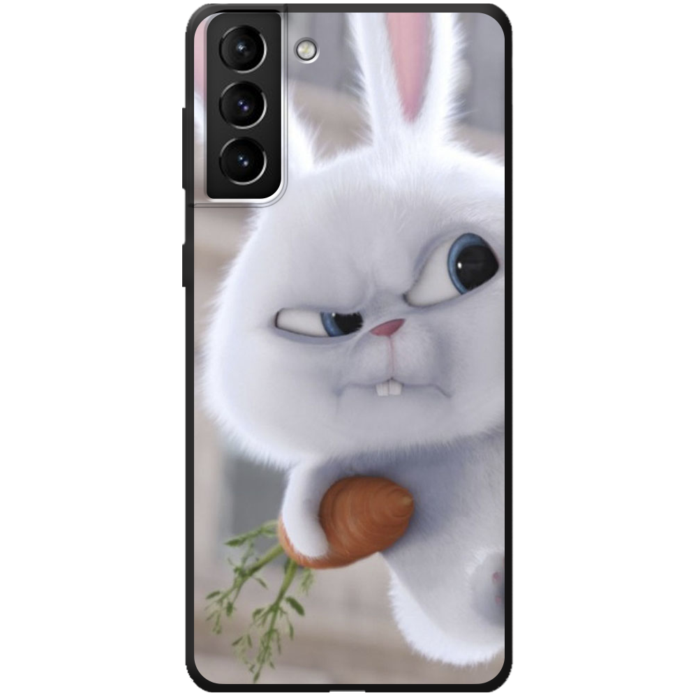 Чохол BoxFace Samsung G996 Galaxy S21 Plus Rabbit Snowball Чорний силікон (41718-up1116-44006)