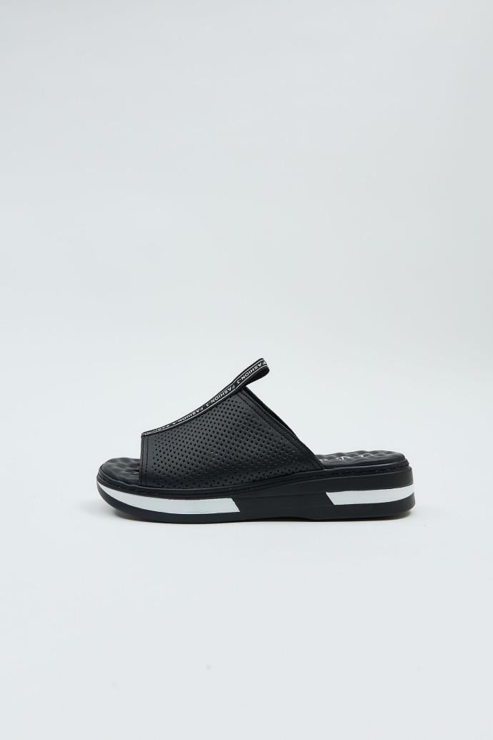 Шлепанцы женские LONZA кожаные р. 36 Черный (198398)