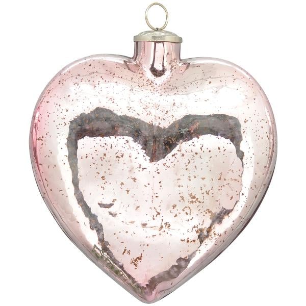 Велика новорічна іграшка на ялинку Exner Серце 18x3,5x21,5 см