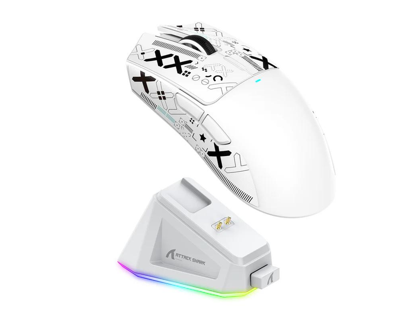 Мышь беспроводная Attack Shark X11 PixArt PAW3311 White