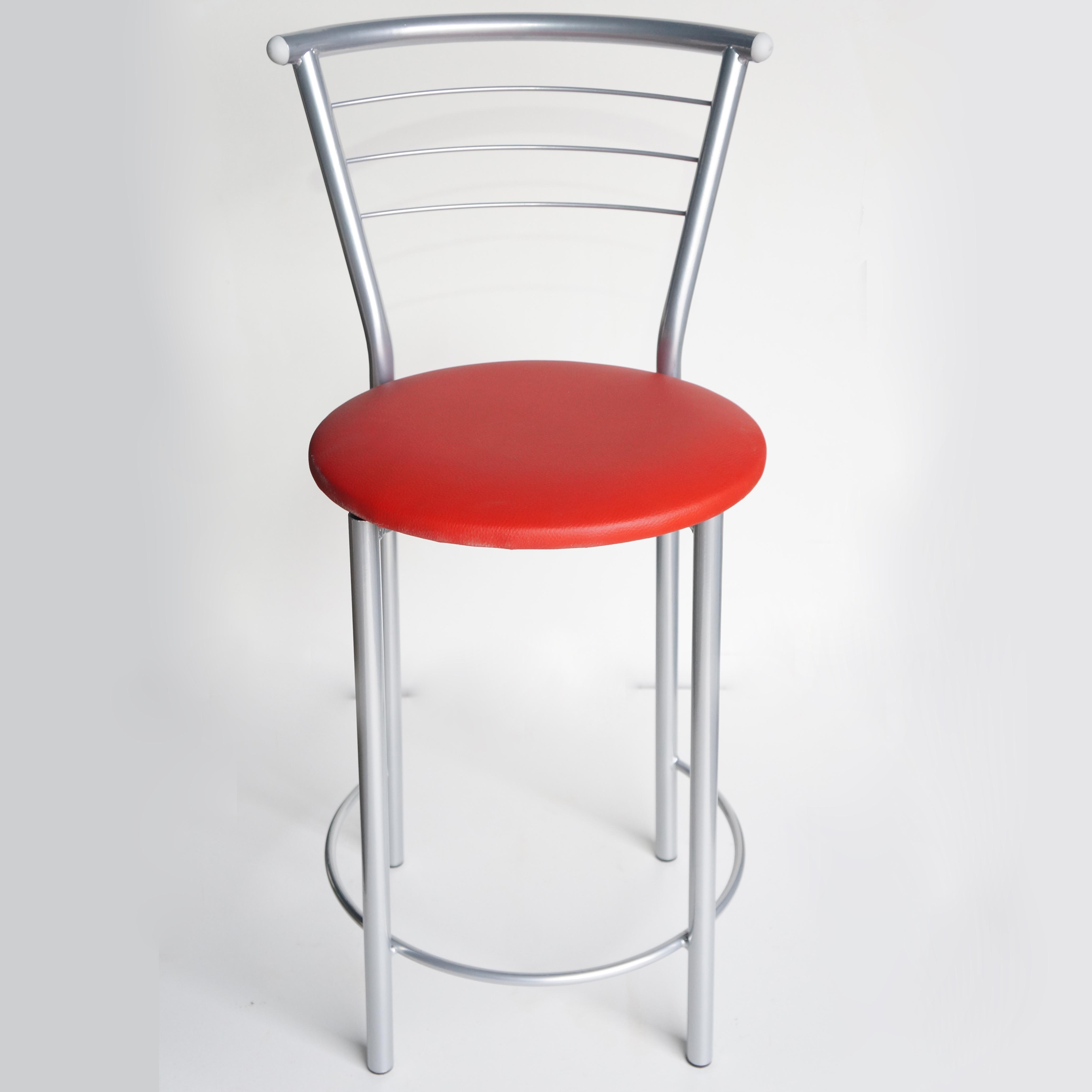 Полубарный стул АНТ Марко Алюминий/Красный (24341-02) - фото 2
