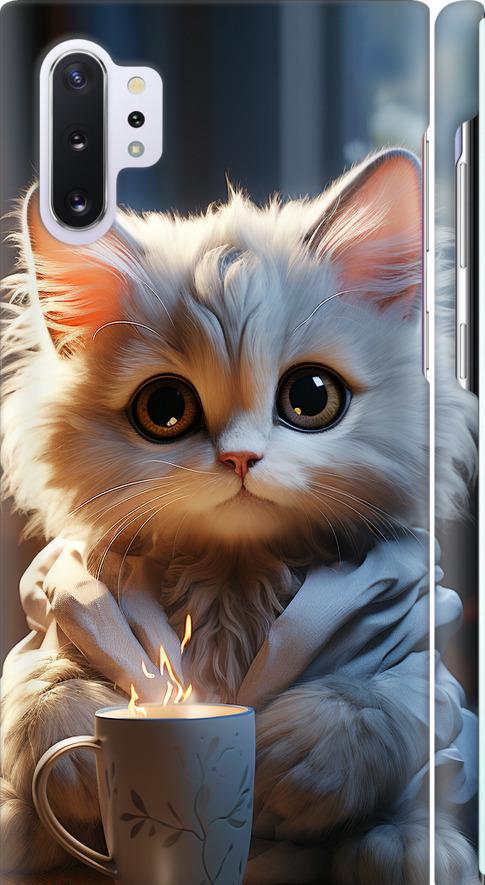 Чехол на Samsung Galaxy Note 10 Plus White cat (5646m-1756-42517) Чехол на Samsung Galaxy Note 10 Plus White cat (5646m-1756-42517)