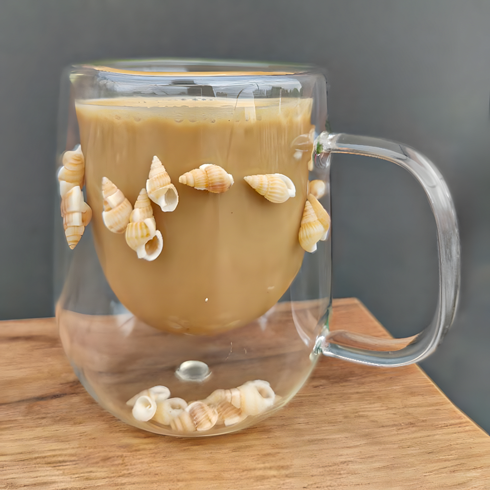 Чашка с двойным дном и ракушками Shells с двойным дном 330 мл