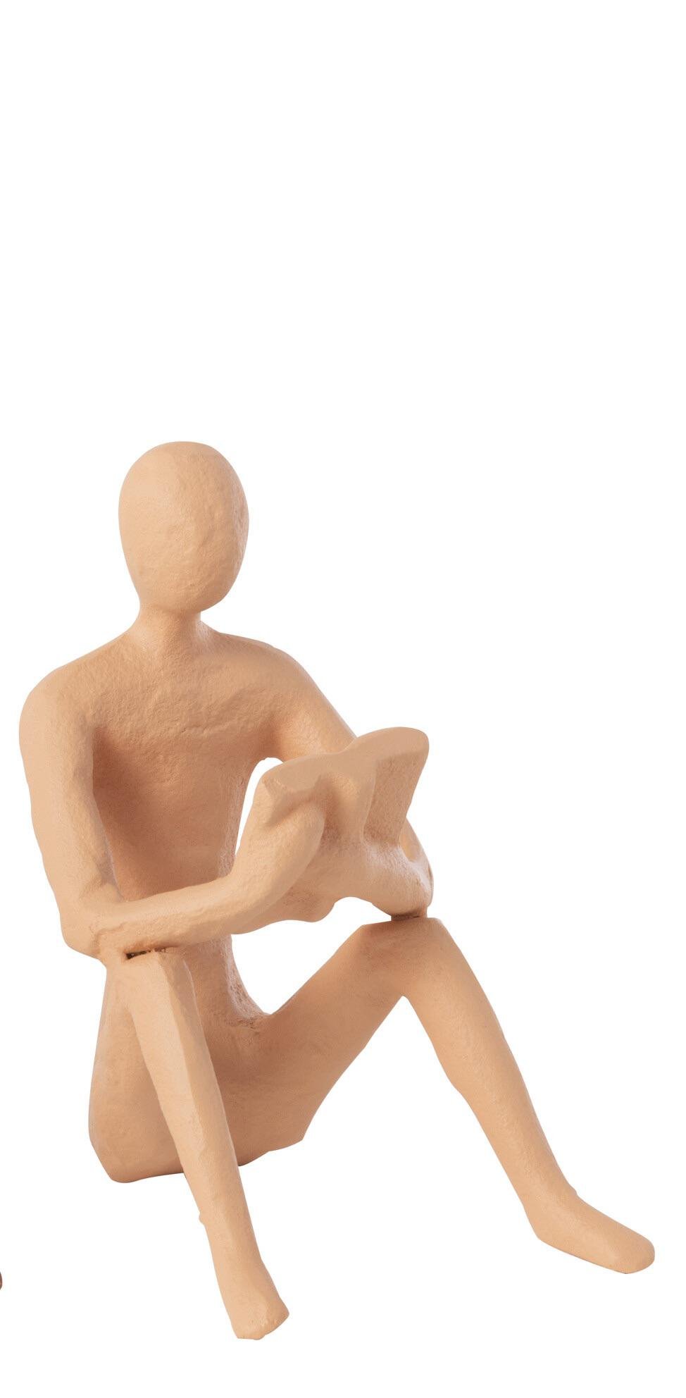 Статуэтка J-LINE Читатель металлическая 15 см Оранжевый Статуэтка J-LINE Читатель металлическая 15 см Оранжевый