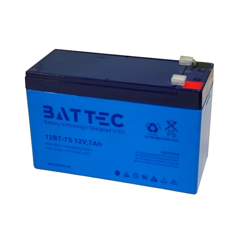 Акумуляторна батарея до ДБЖ AGM BatTec 12 В 7 Аг (BT7.0-12)