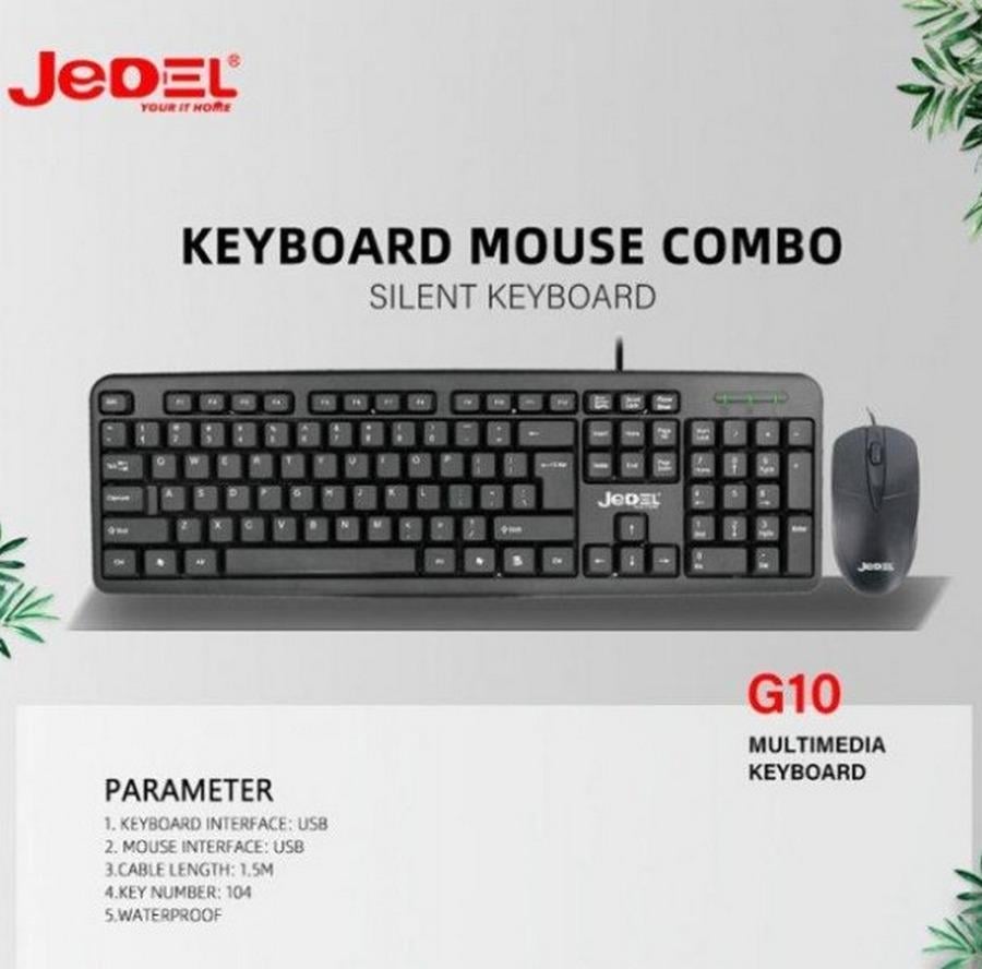 Комплект дротовий Jedel Combo G10/USB для ПК та ноутбука Black - фото 6