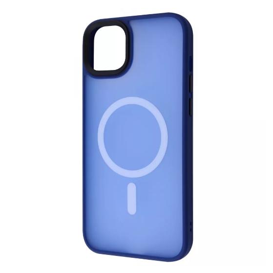 Чехол-накладка для телефона WAVE Matte Colorful Case with Magnetic Ring - iPhone 14 Plus/15 Plus blue (382500004)