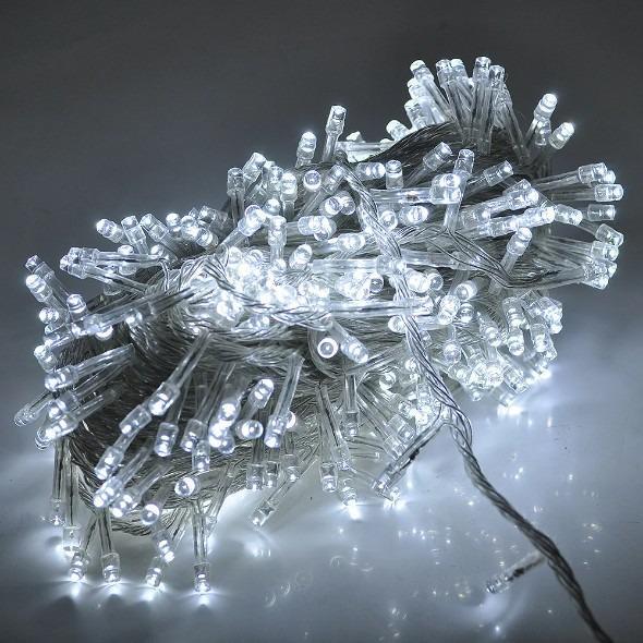 Гирлянда Oscar UBE-07 нить светодиодная прозрачный шнур 300 LED 13 м растяжка Холодный белый Гирлянда Oscar UBE-07 нить светодиодная прозрачный шнур 300 LED 13 м растяжка Холодный белый