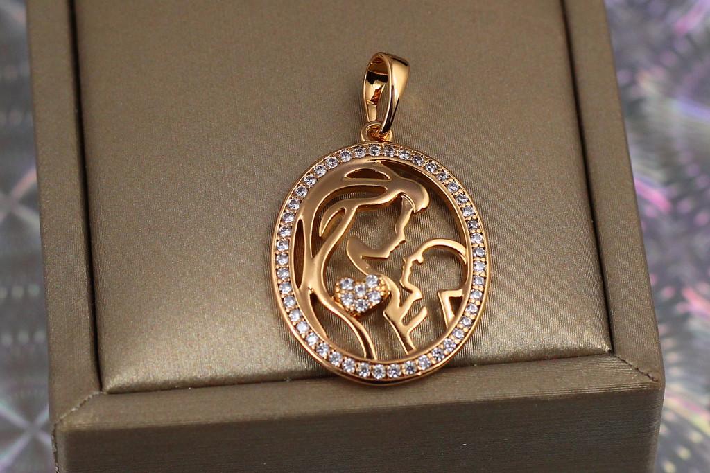 Кулон Xuping Jewelry Материнская любовь 2,3 см Золотистый