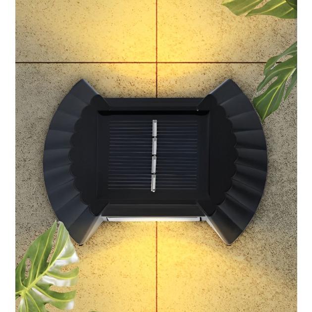 Фонарь настенный уличный Smart Solar Light JB-012 с солнечной панелью аккумуляторный Черный (733466А) - фото 2 Фонарь настенный уличный Smart Solar Light JB-012 с солнечной панелью аккумуляторный Черный (733466А) - фото 2