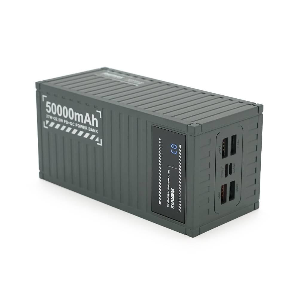 Повербанк Remax RPP-161 50000 mAh PD 27W+QC 22.5W 1,054 кг Gray