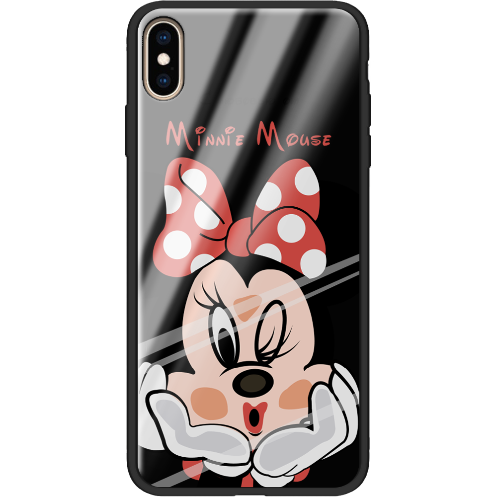 Чохол Boxface iPhone XS Max Lady M Чорний силікон зі склом (35321-cc59-37735)