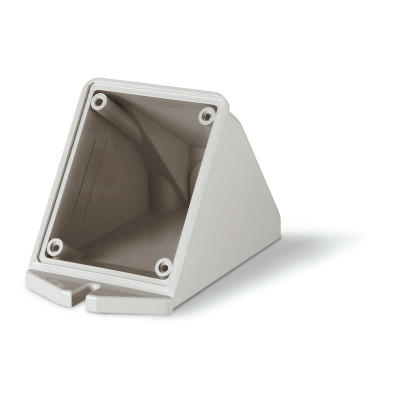 Коробка монтажная ДКС Quadro 70x87 мм настенная угловая (DIS5700116)